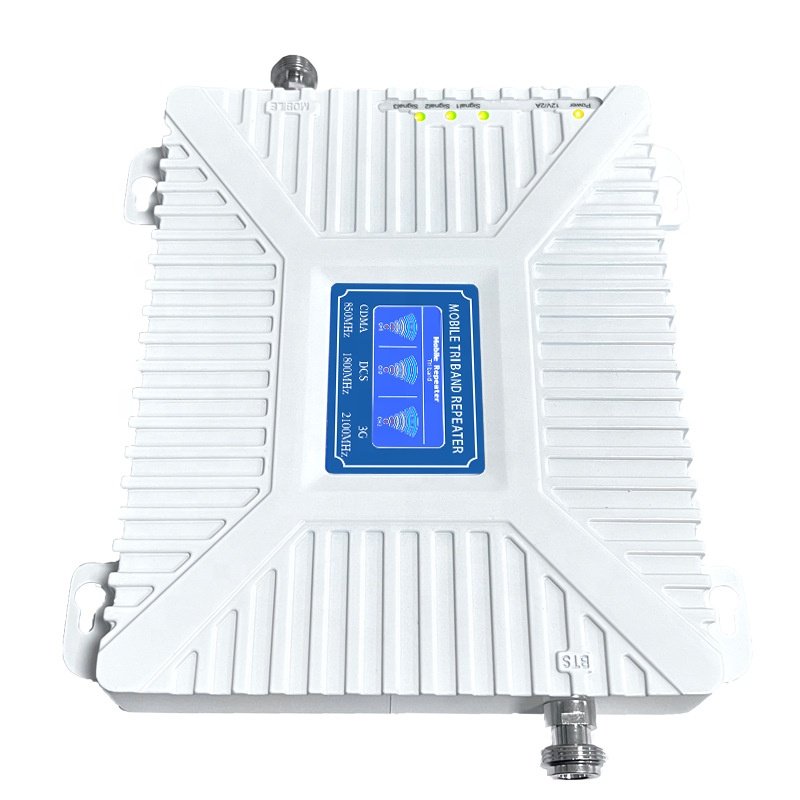 850 1800 2100mhz (B5 B3 B1 band) CDMA DCS WCDMA 3G tri band mobile network signal repeater booster amplifier